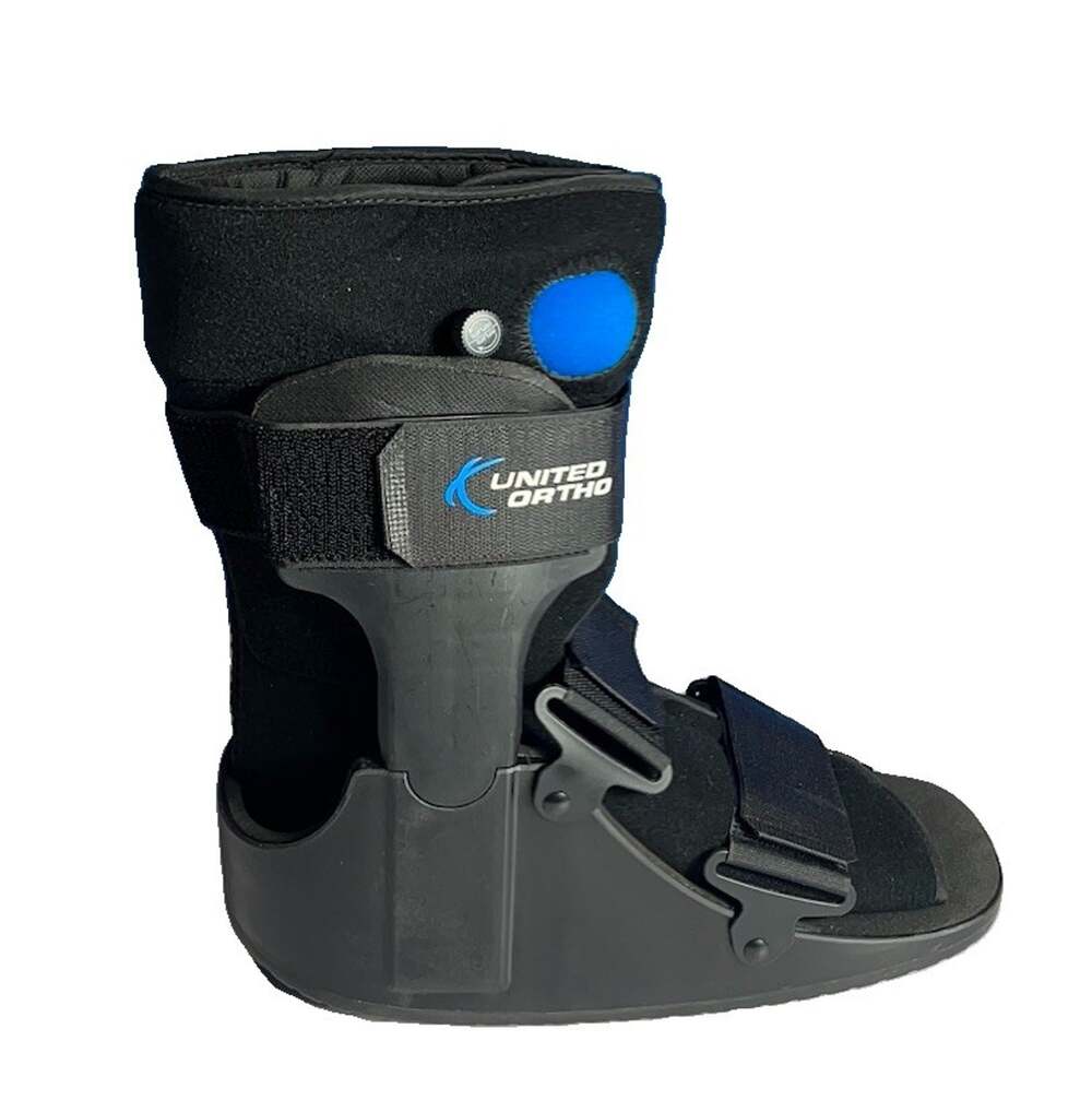 United Ortho Air Cam Walker Fracture Boot Short Medium Large Walking Boot Black